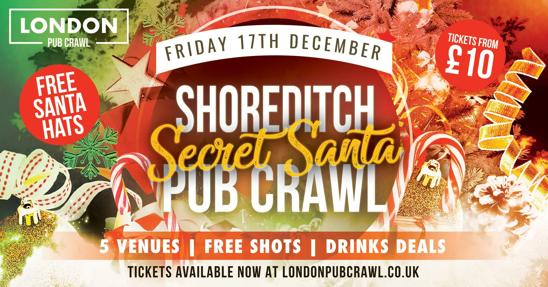 Shoreditch Christmas Santa Pub Crawl