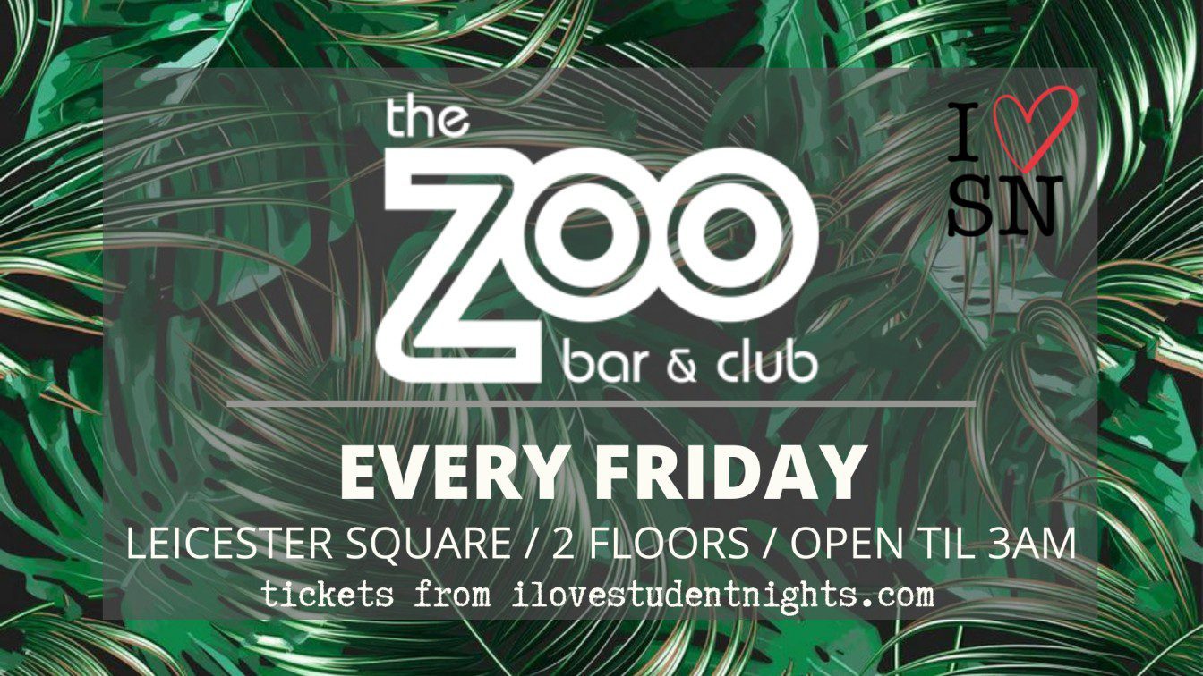 Zoo Bar Friday Student Tickets