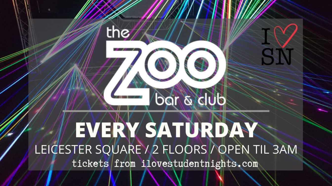 Zoo Bar Saturday Student Tickets