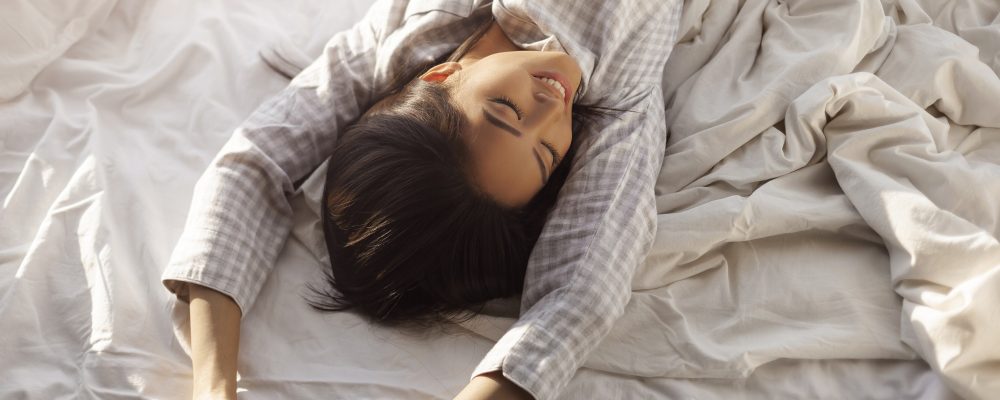 Asian Woman Waking Up Asian Woman Waking Up